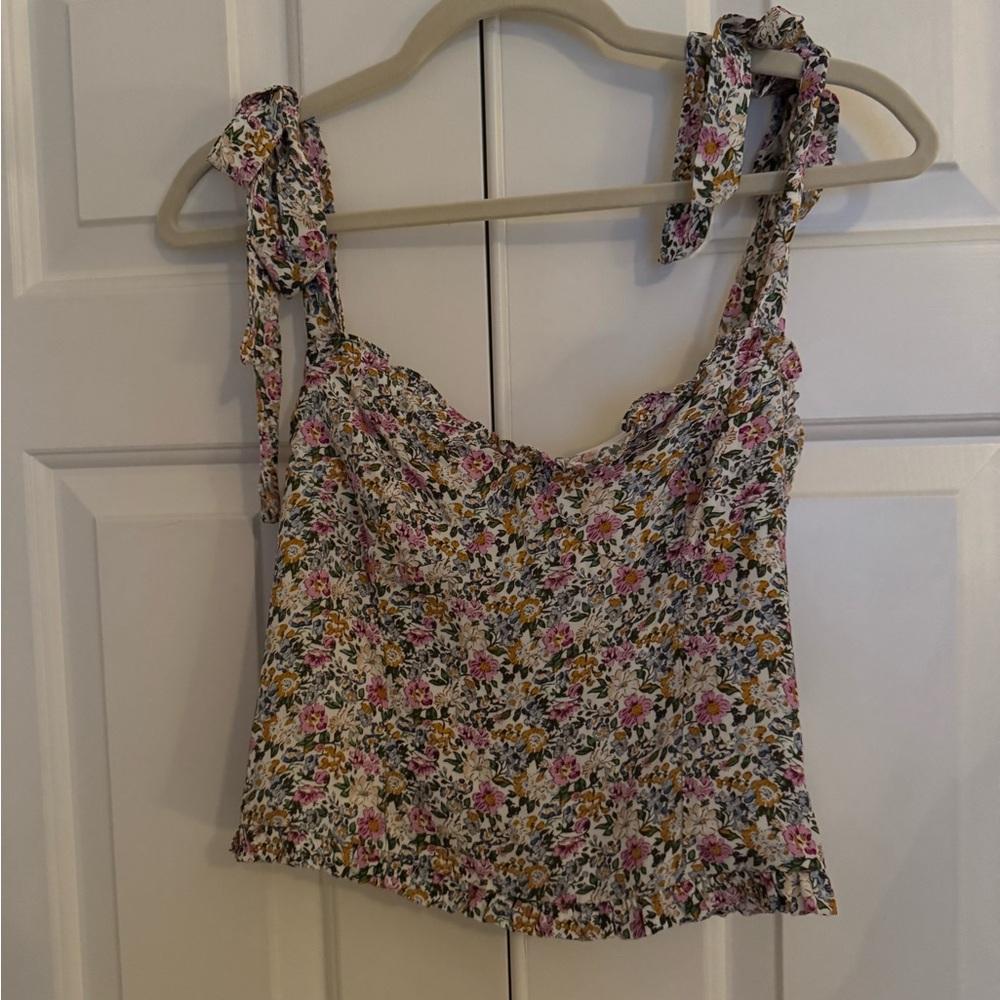 Astr the Label cropped floral top